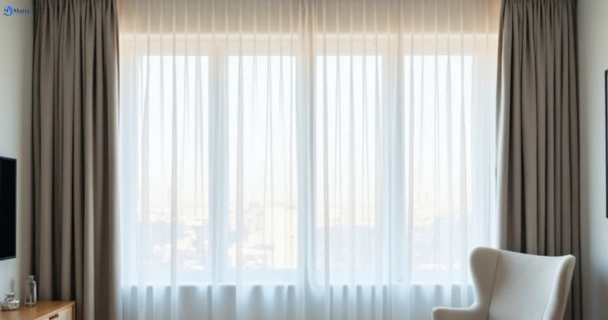 Freshly steam cleaned curtains in graceville QLD